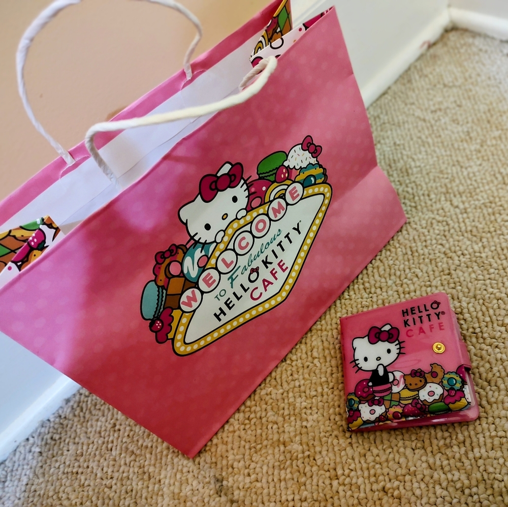 Hello Kitty Pink Kids Wallet and Bag Set